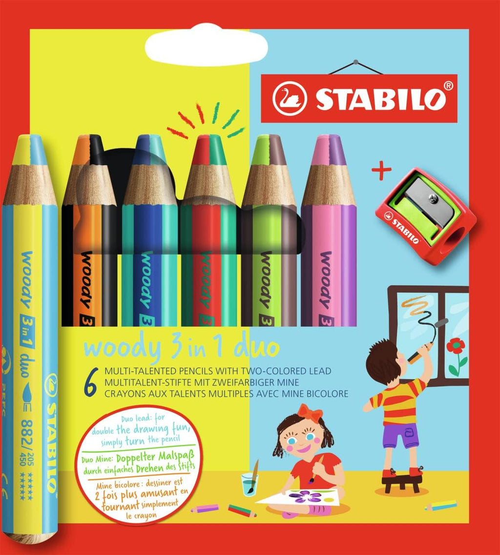 STABILO Woody Duo Med Pennvässare