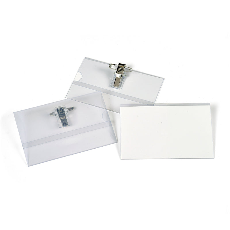 Namnskylt Clip/Nål 50-pack