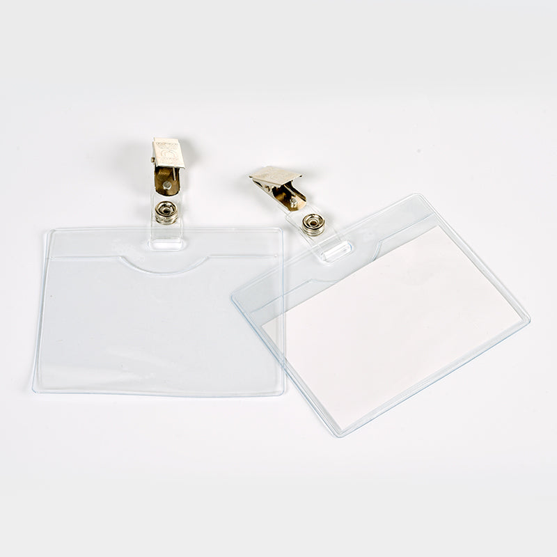 Namnskylt Clip ID-Kort 90 × 60 Mjuk 10-pack