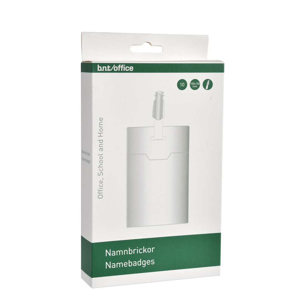 Namnskylt ID-Kort Mjuk 10-pack