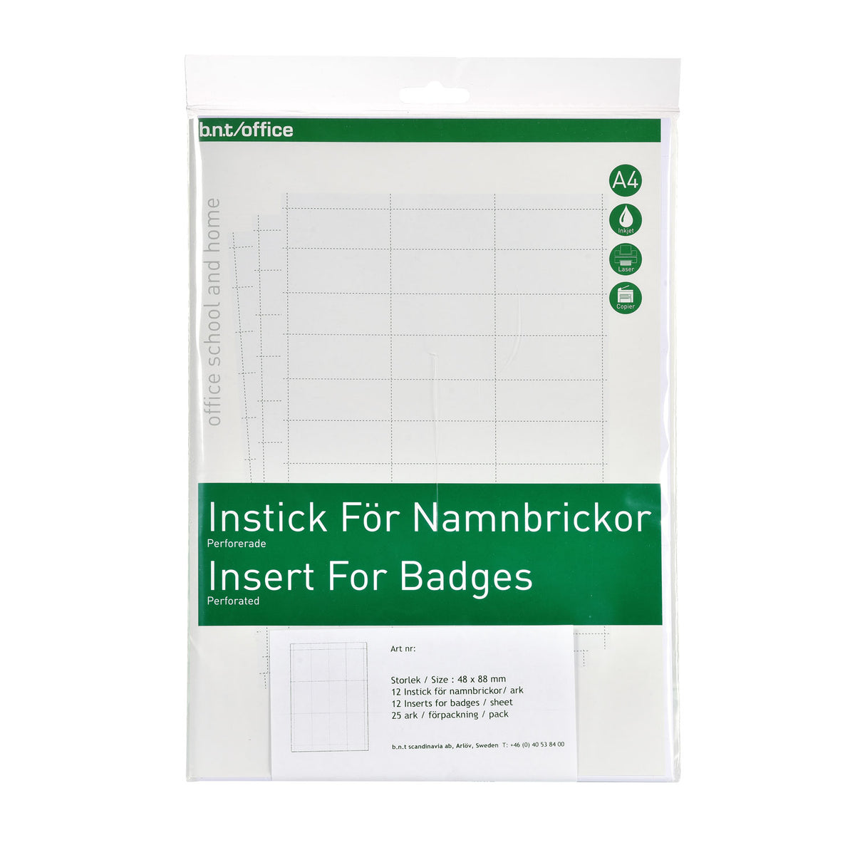 Instick Namnbricka