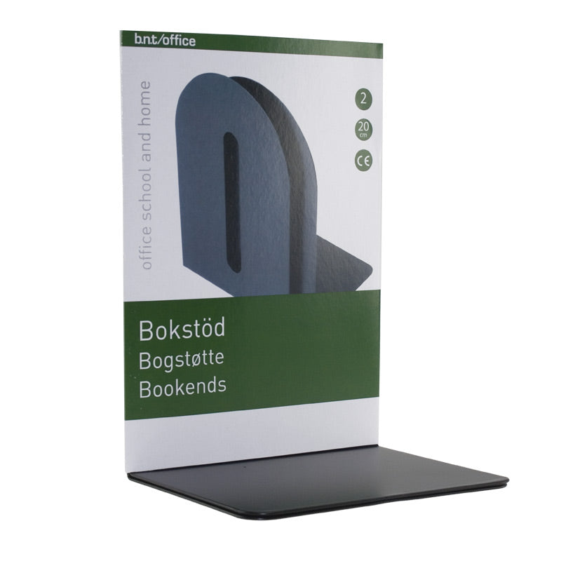 Bokstöd Metall – Svart – 20 cm