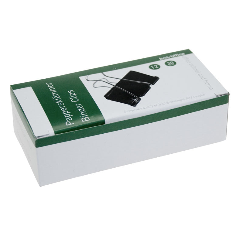 Pappersklämma 12-pack – 30 mm