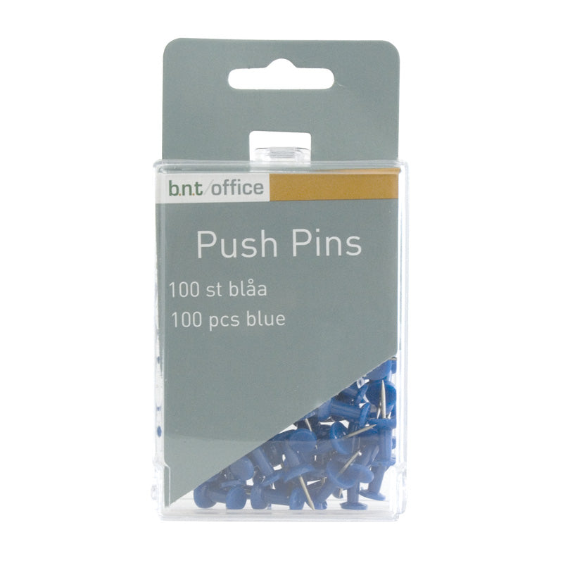 Push Pins – Blå – 100 st