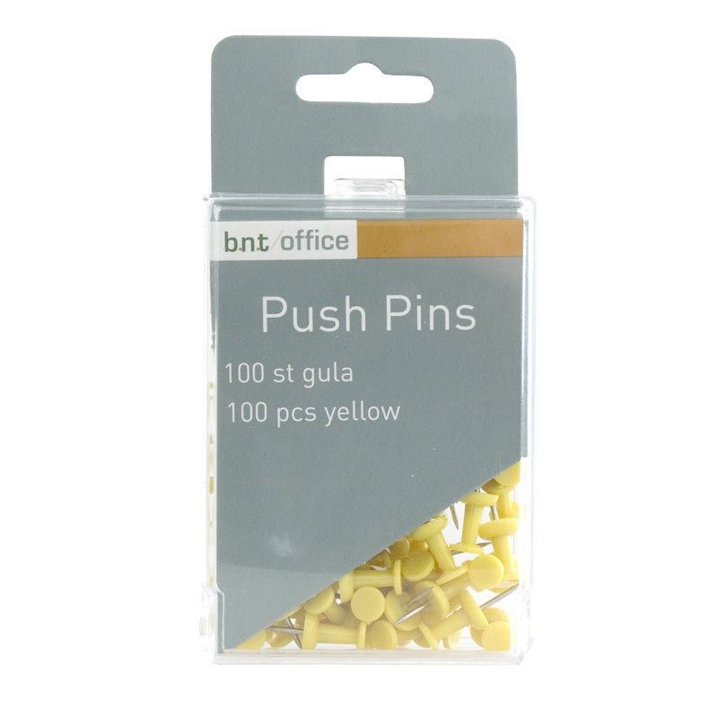 Push Pins – Gul – 100 st