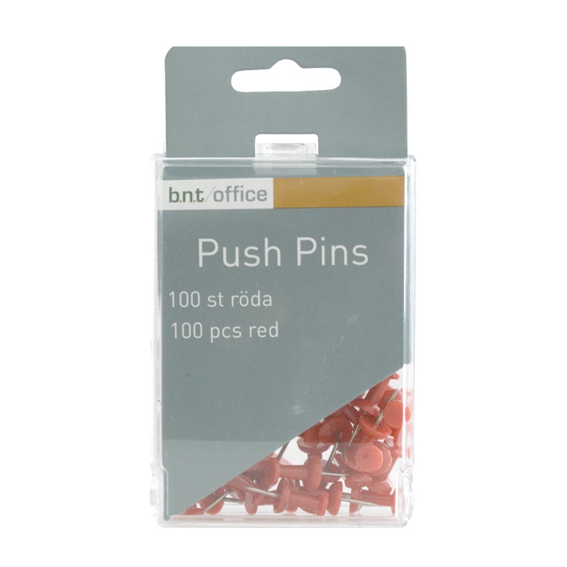 Push Pins – Röd – 100 st