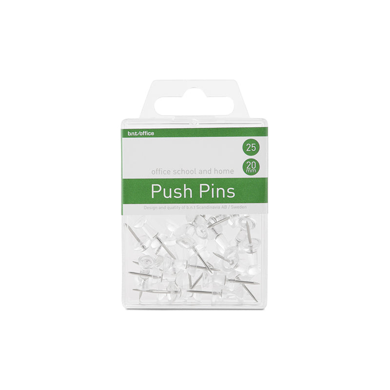 Push Pins – Transparent – 25 st