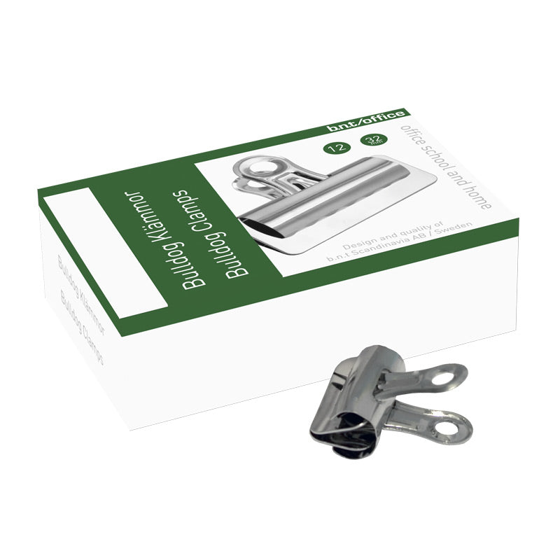 Bulldogklämma 12-pack – 32 mm