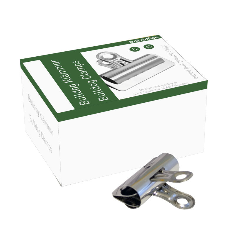 Bulldogklämma 12-pack – 65 mm