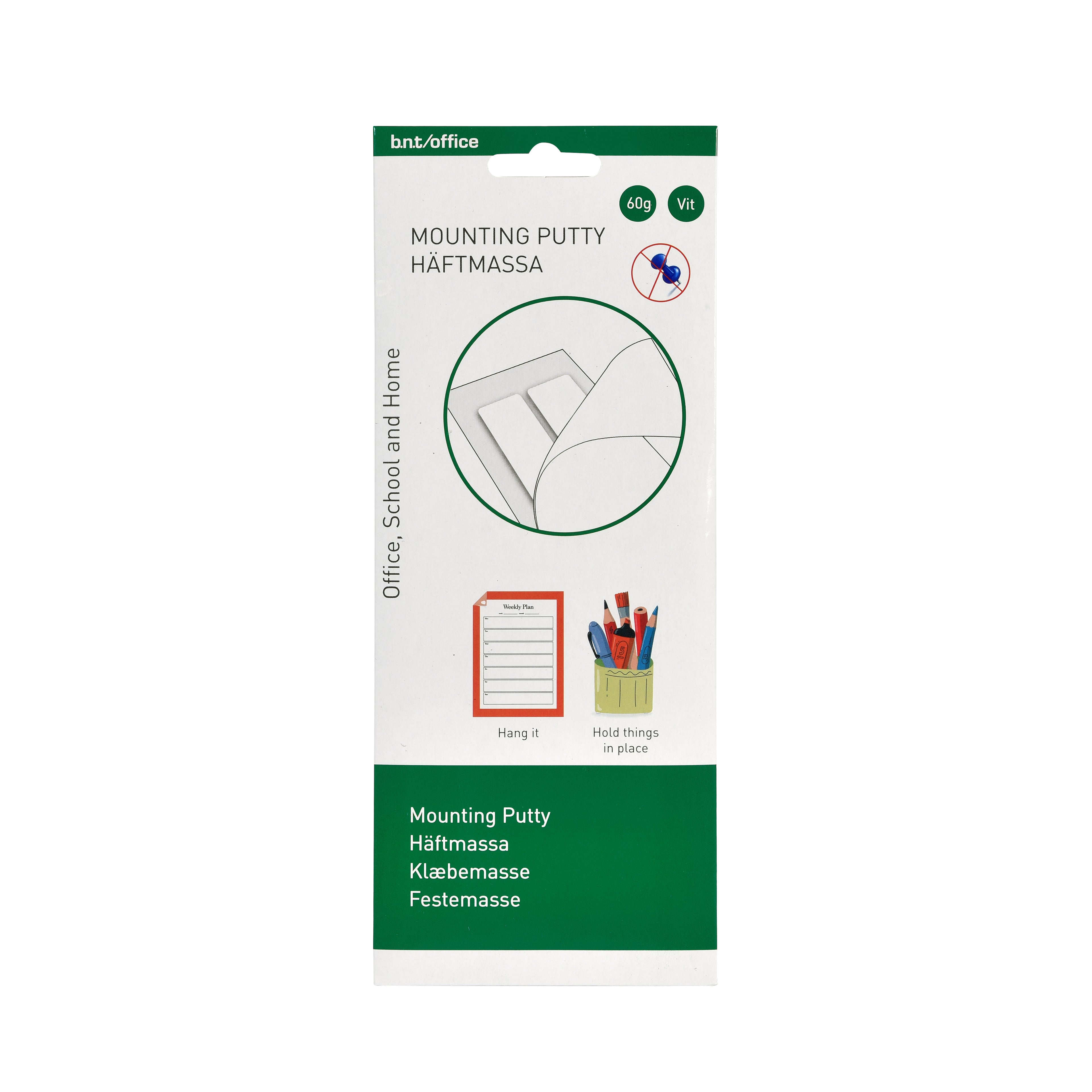 Häftmassa 60 g Blister Vit