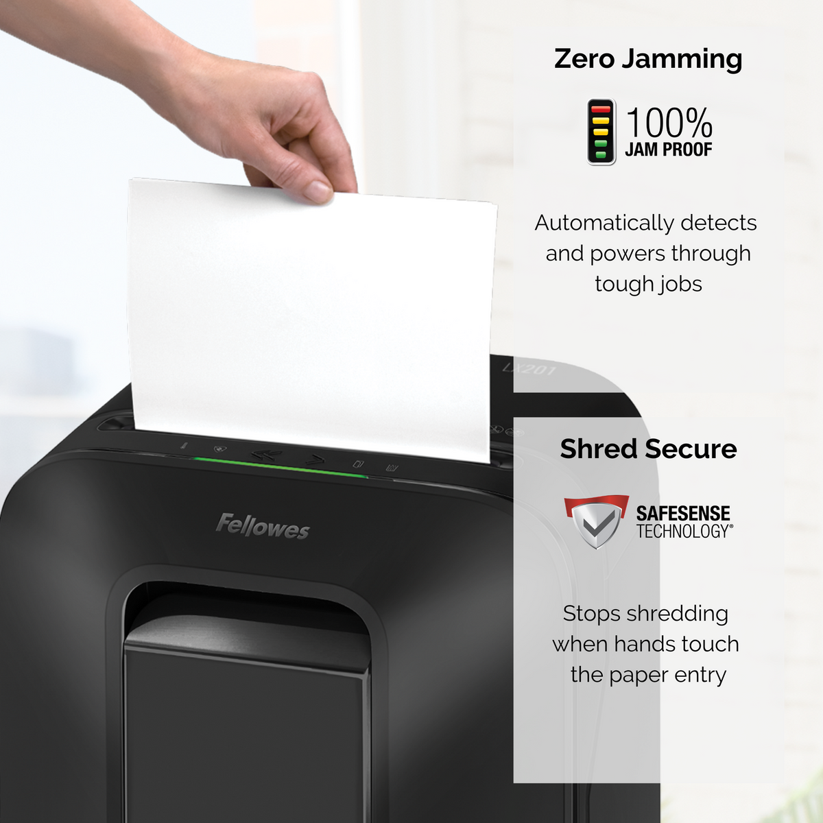 Fellowes Dokumentförstörare LX201