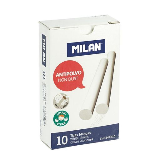 MILAN Tavelkritor Vita 10-pack