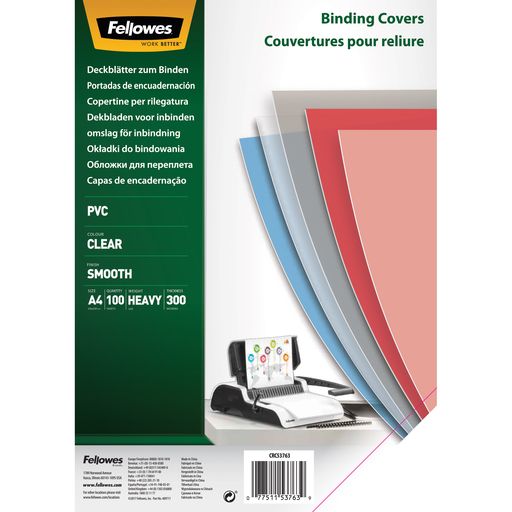 Fellowes PVC Omslag Klar