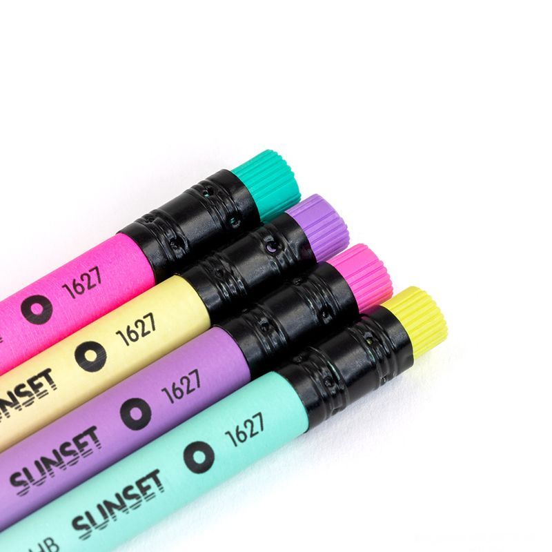 MILAN Sunset Blyertspennor Med Radergummi 24-pack