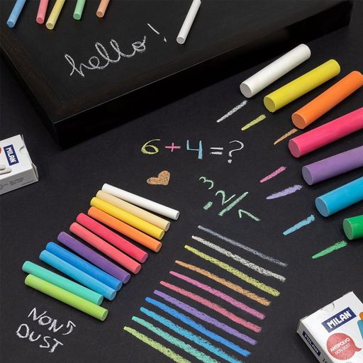 MILAN Tavelkritor Vita 10-pack
