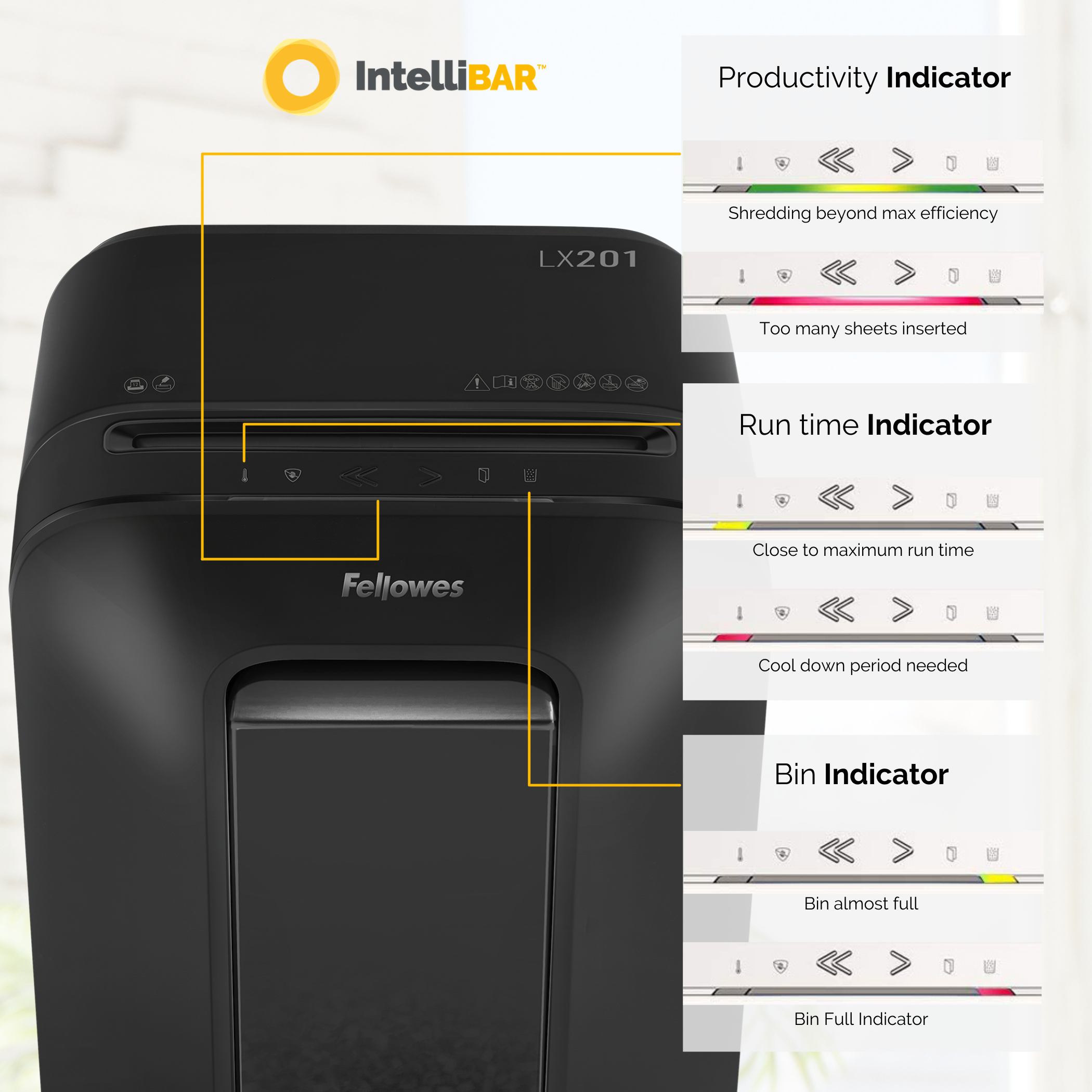 Fellowes Dokumentförstörare LX201