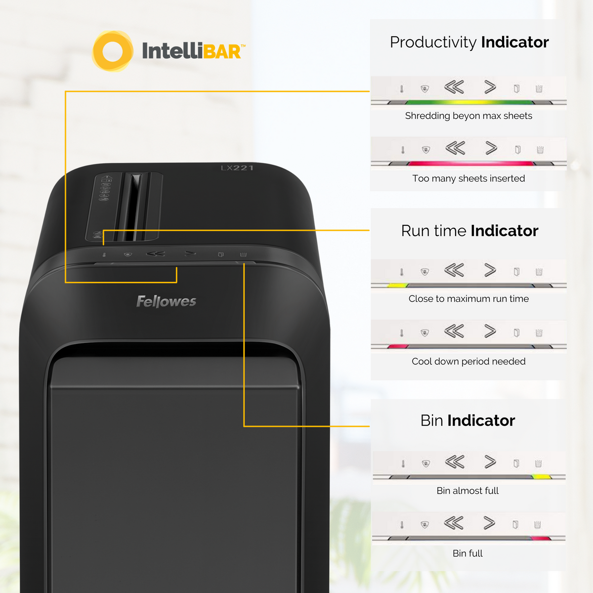 Fellowes Dokumentförstörare LX221