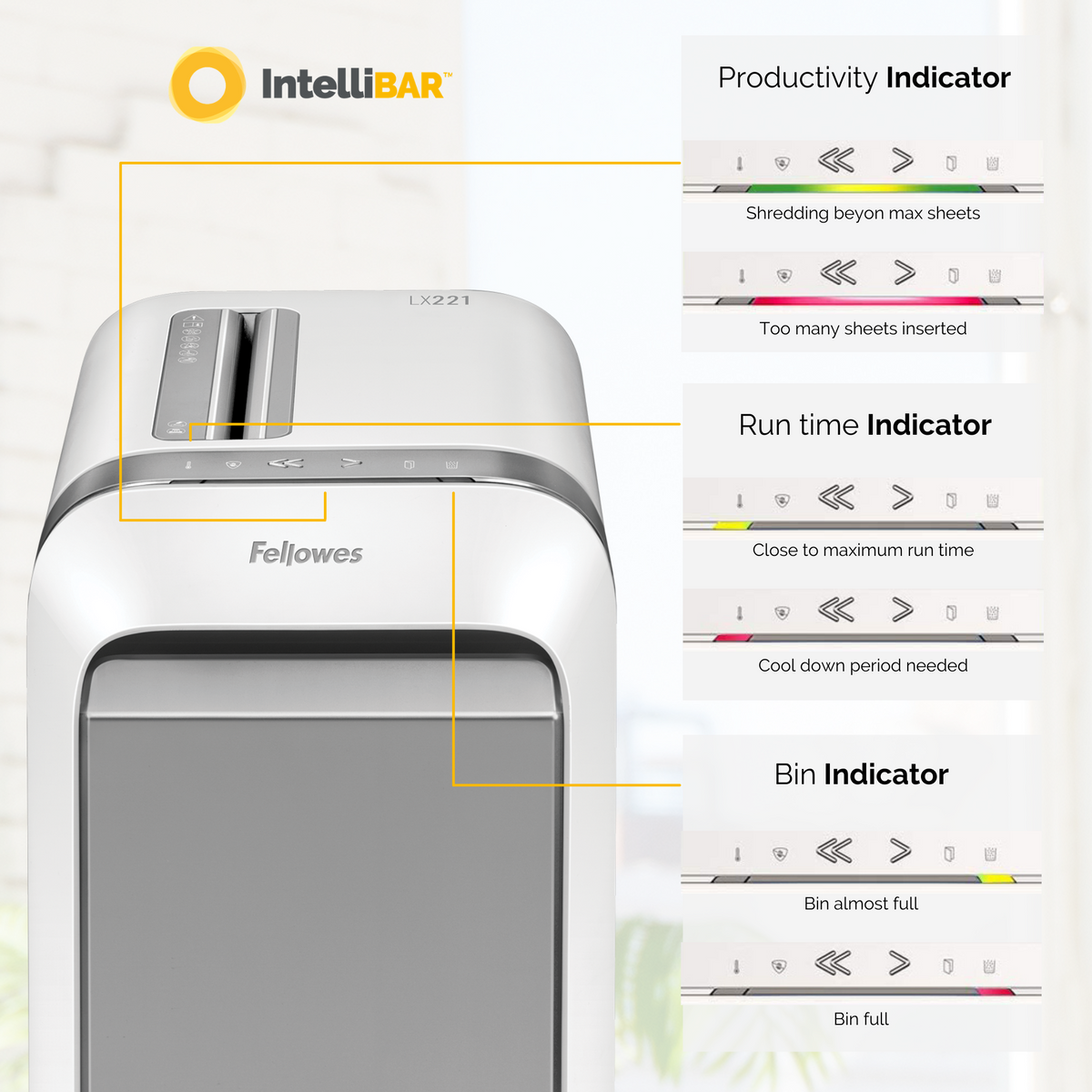 Fellowes Dokumentförstörare LX221