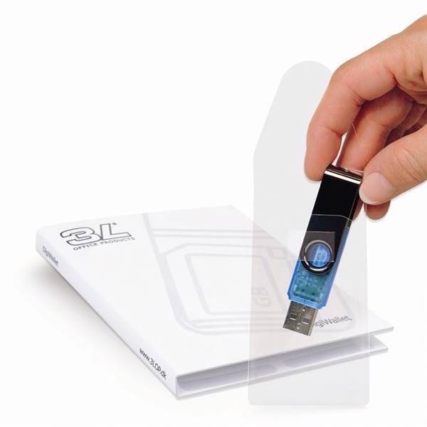 Wera Självhäftande USB-Ficka 90 × 52 mm 10-pack