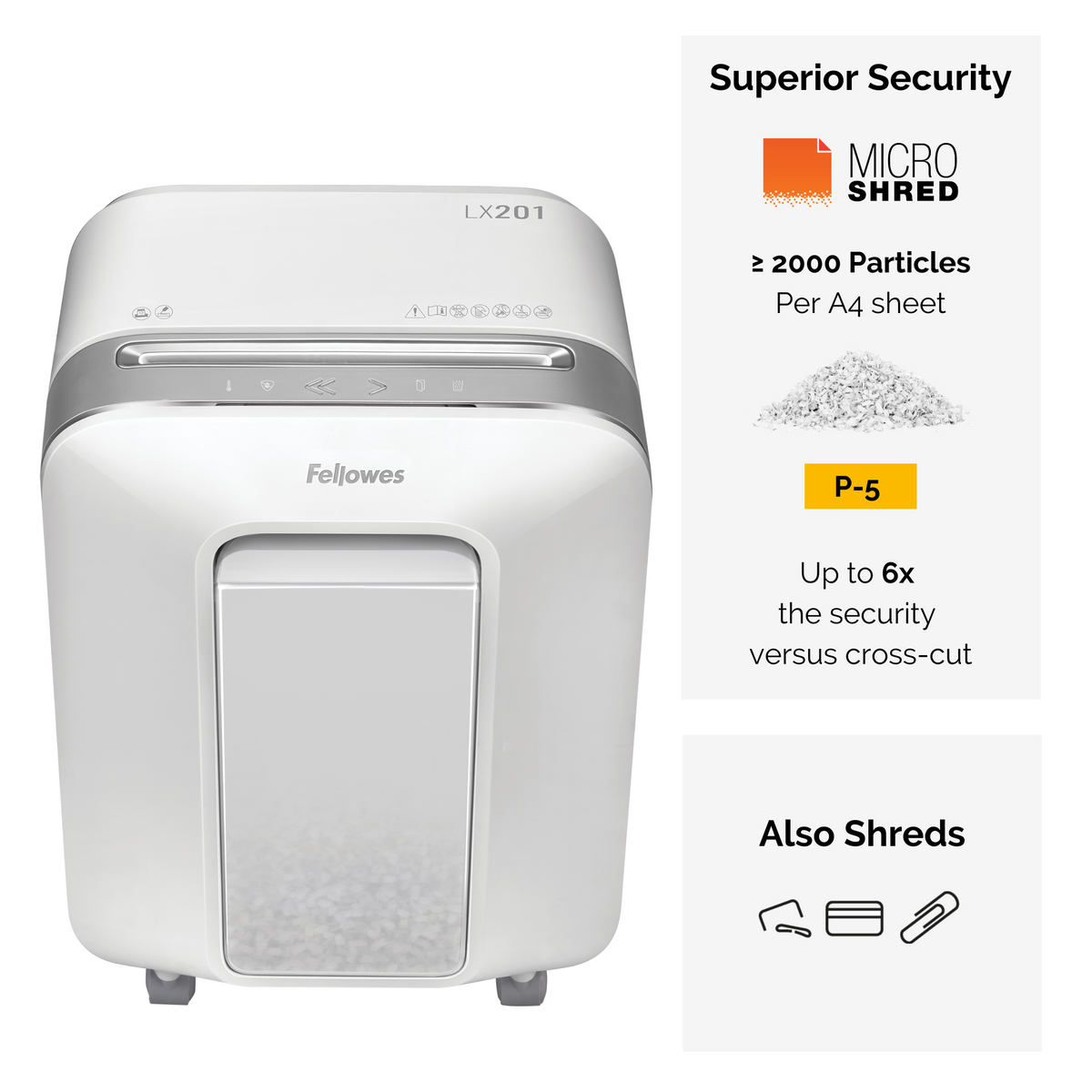 Fellowes Dokumentförstörare LX201