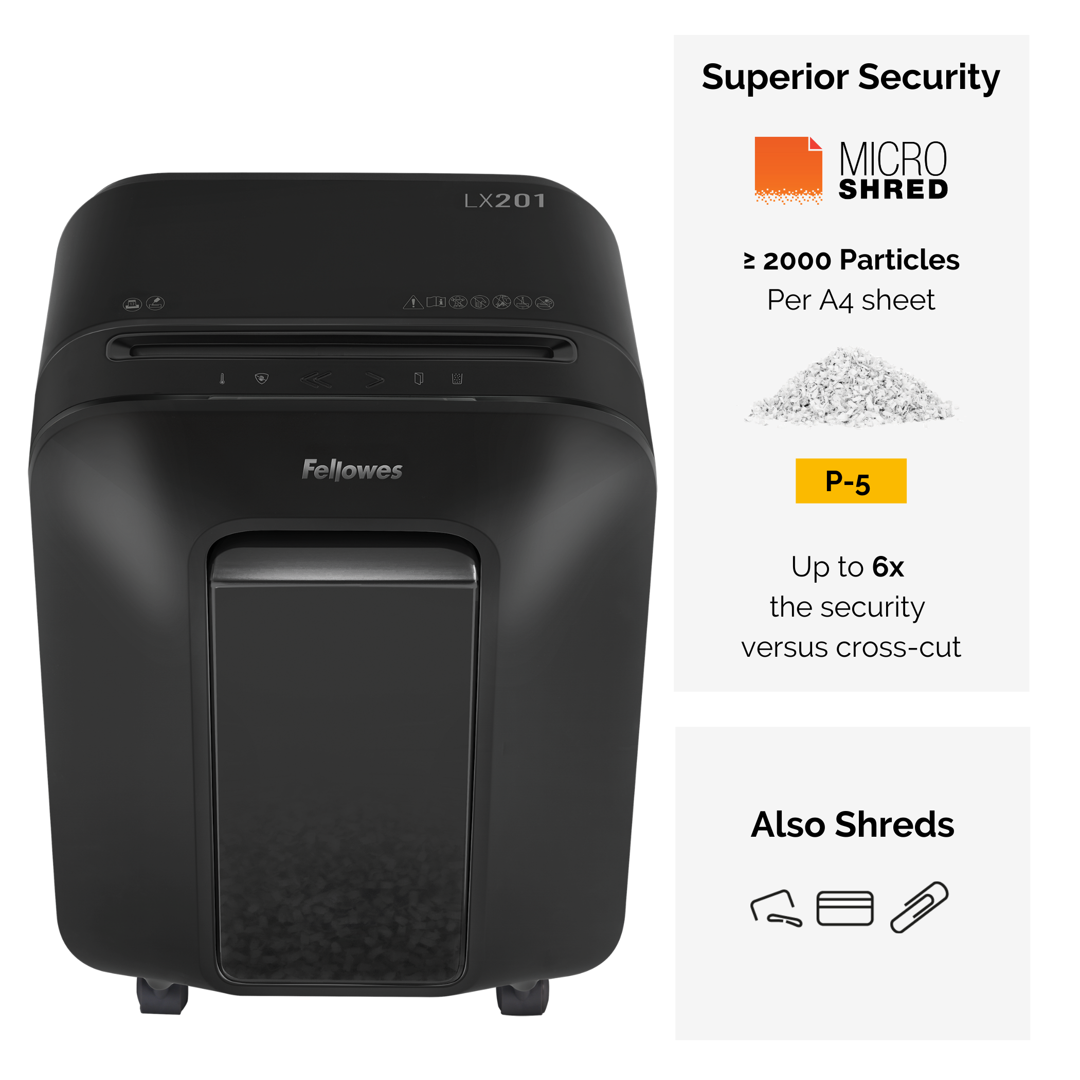 Fellowes Dokumentförstörare LX201
