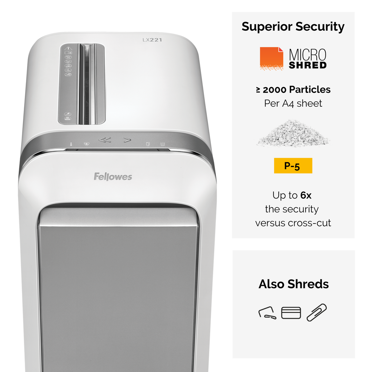Fellowes Dokumentförstörare LX221