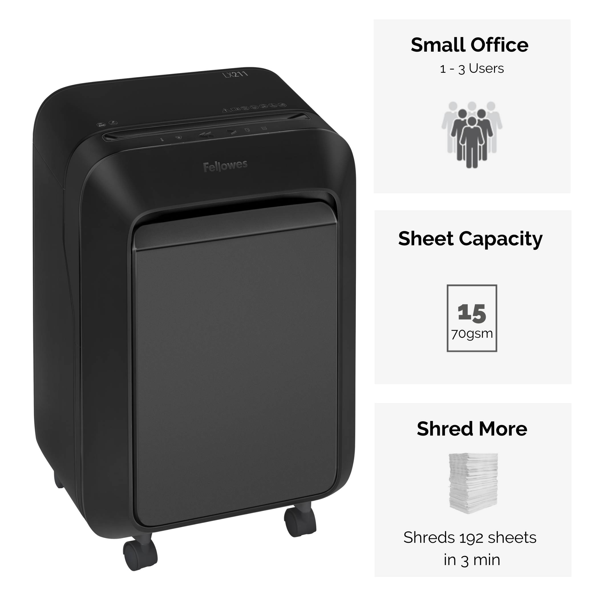 Fellowes Dokumentförstörare LX211