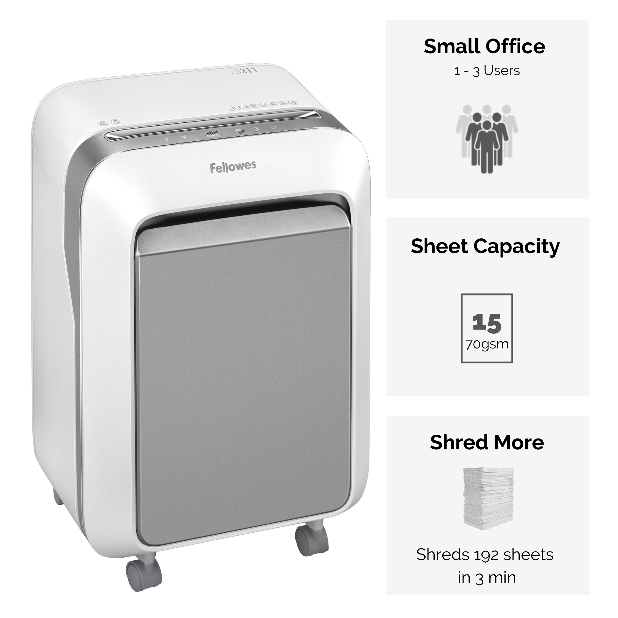 Fellowes Dokumentförstörare LX211