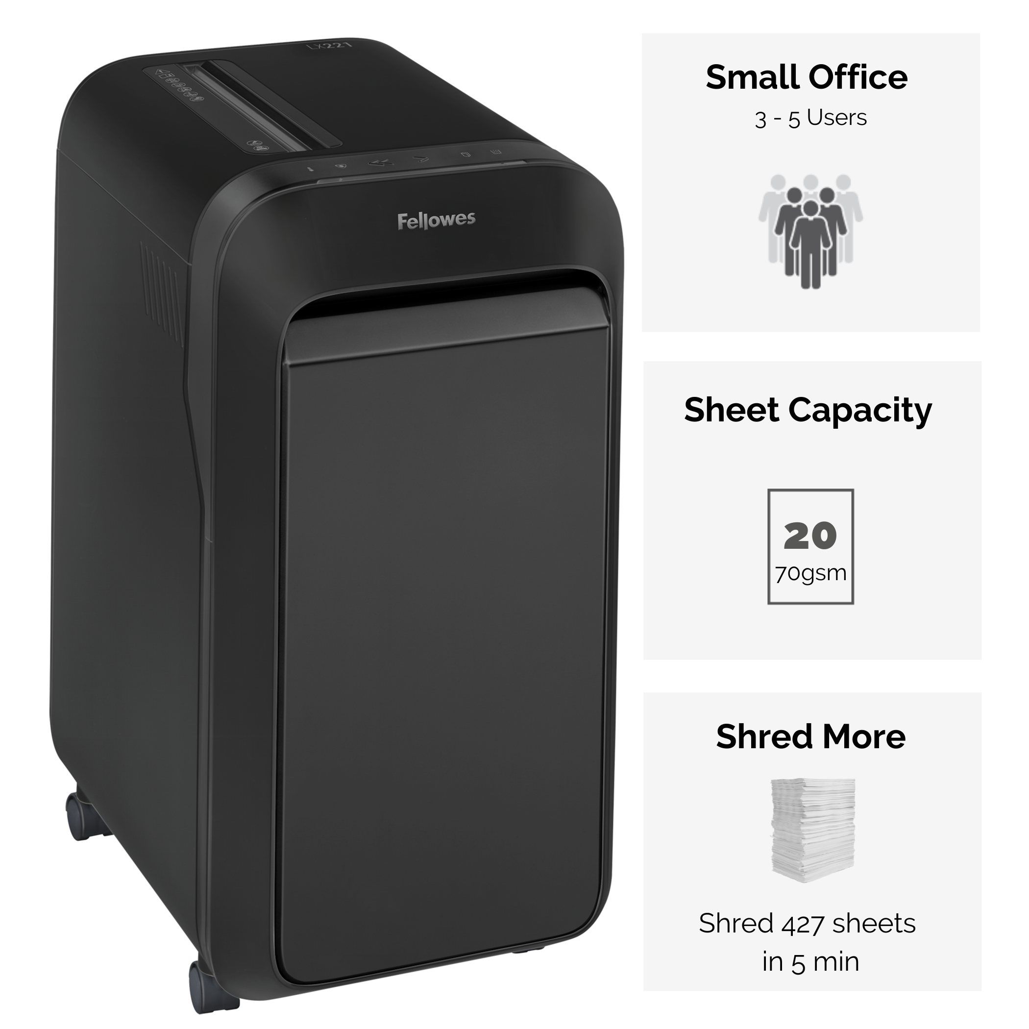 Fellowes Dokumentförstörare LX221