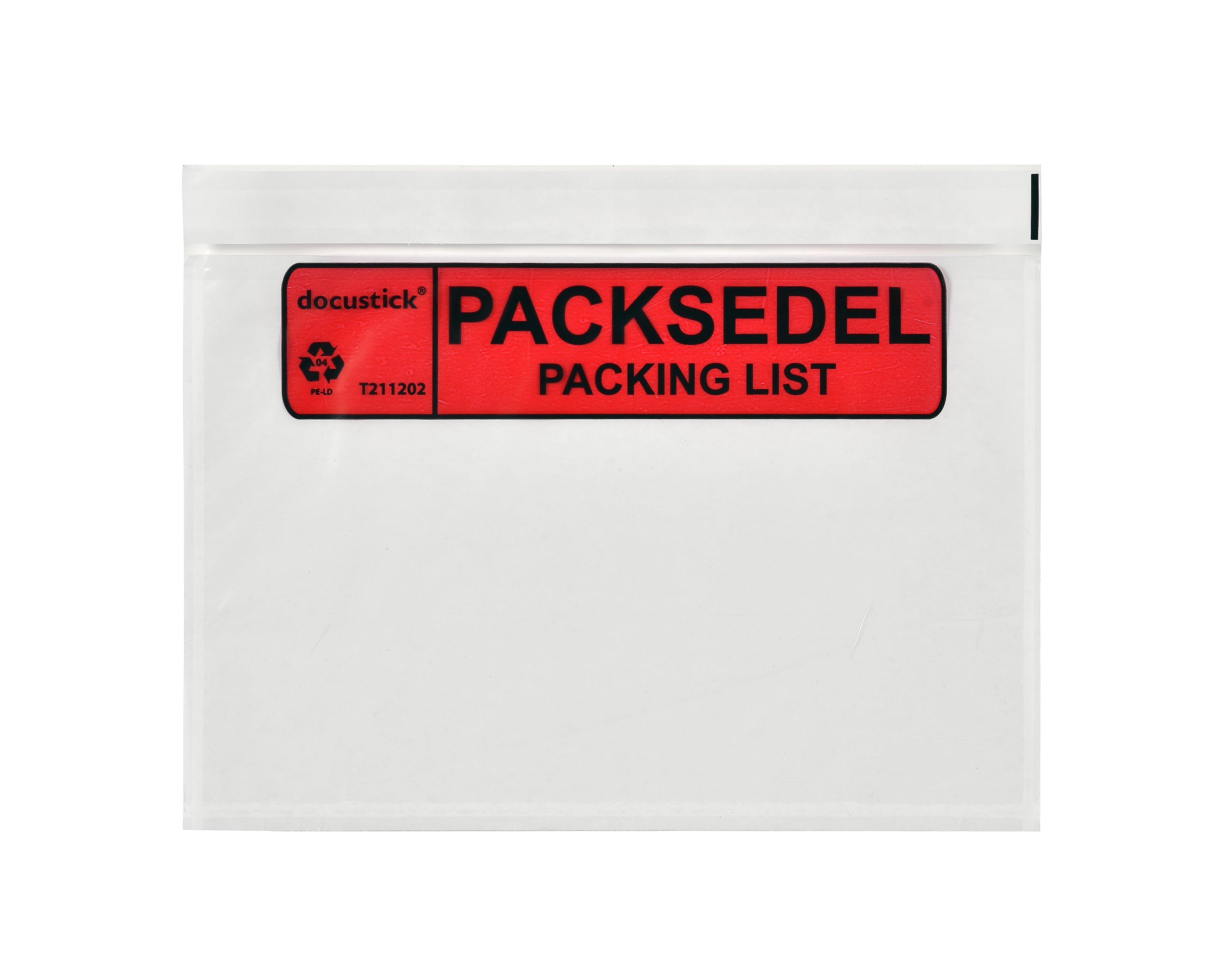 Docustick Packsedel Med Tryck SV/EN 1000st