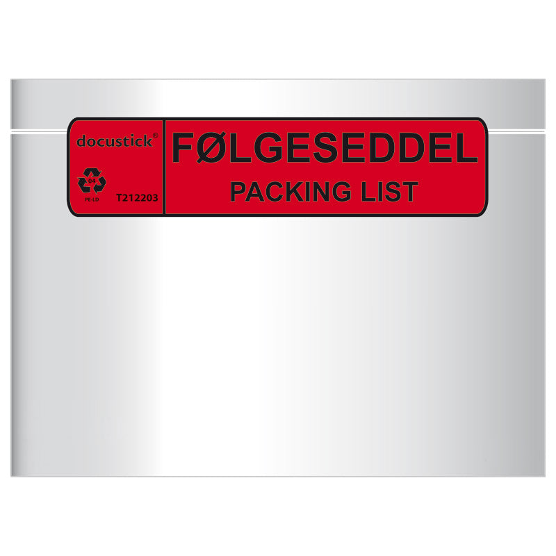 Grippie Packsedelskuvert Premium C5 Med Tryck 1000-pack