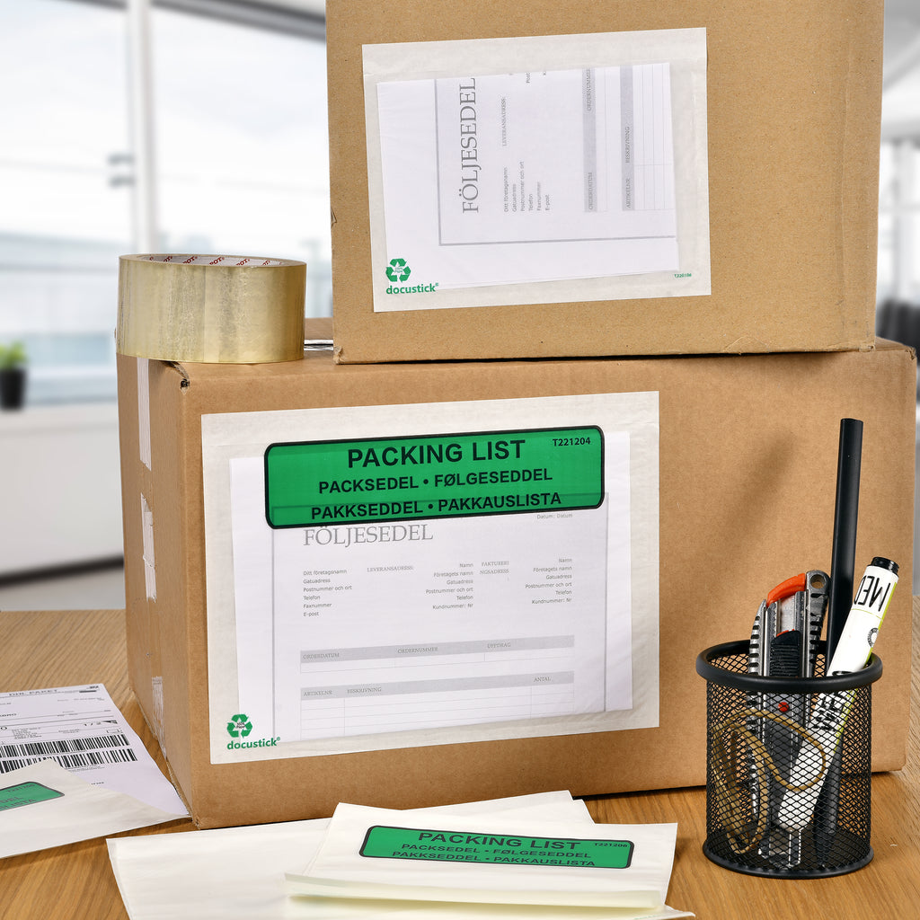Grippie Packsedelskuvert Papper Utan Tryck 1000-pack