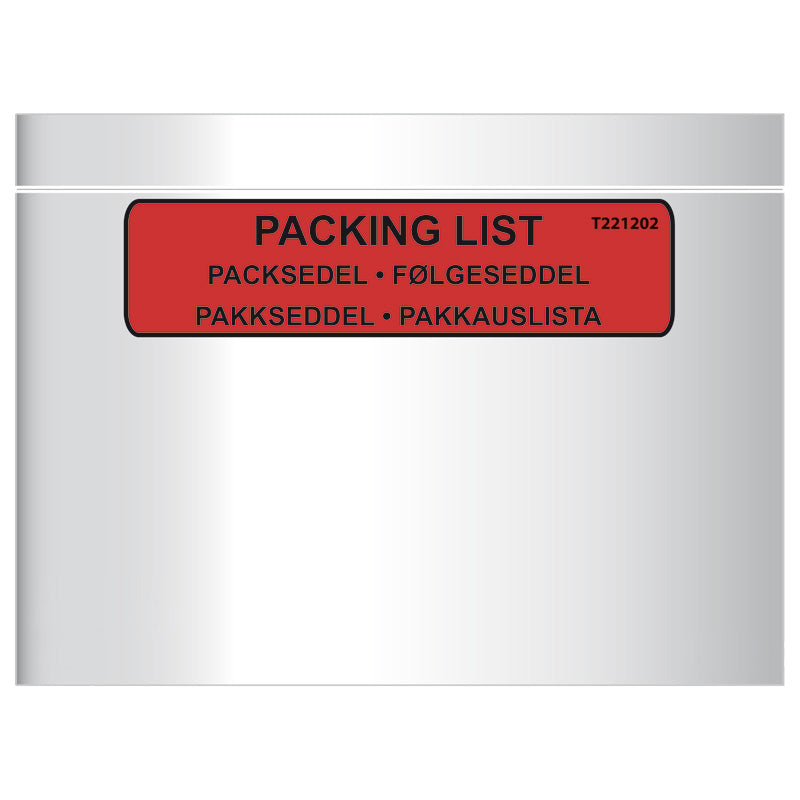 Grippie Packsedelskuvert Standard Med Tryck 1000-pack – C5