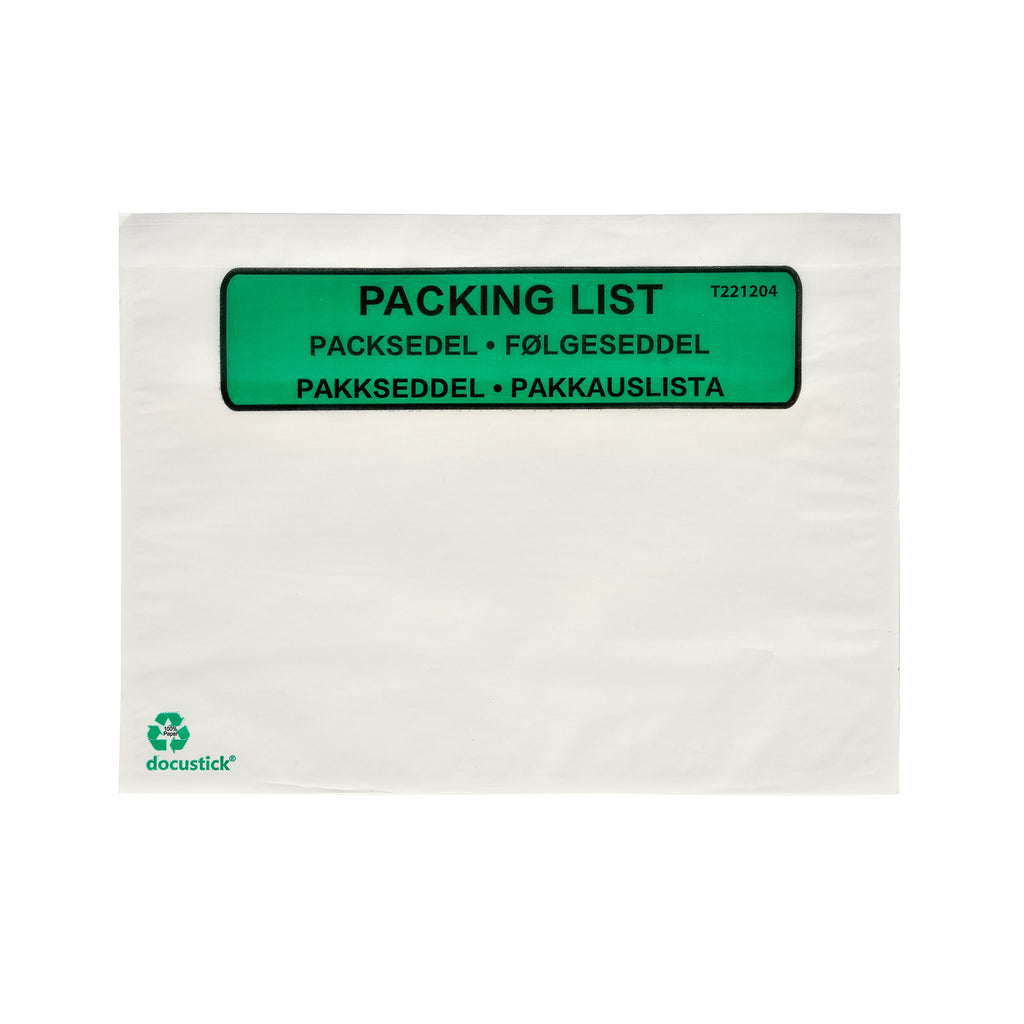 Grippie Packsedelskuvert Papper Med Tryck 1000-pack – C5