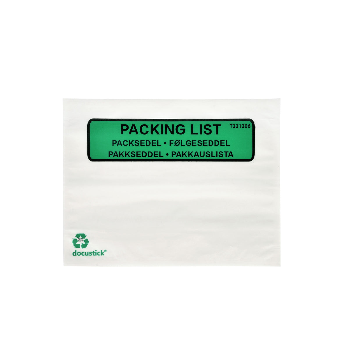 Grippie Packsedelskuvert Papper Med Tryck 1000-pack – C6