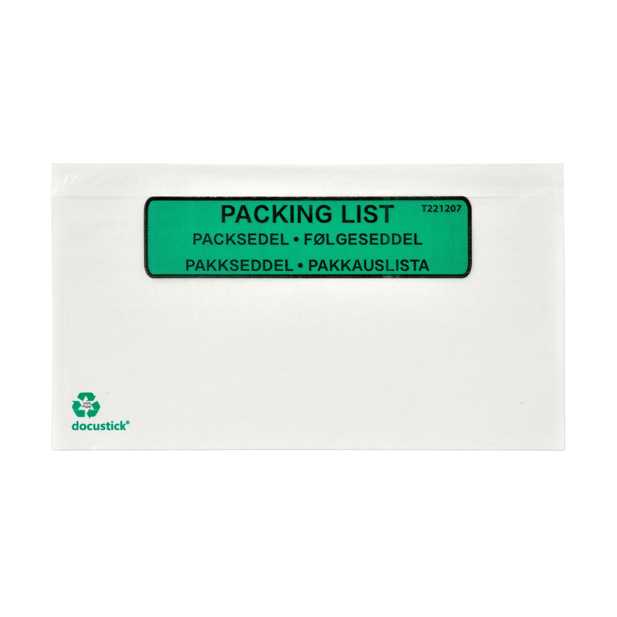 Grippie Packsedelskuvert Papper Med Tryck 1000-pack – C65
