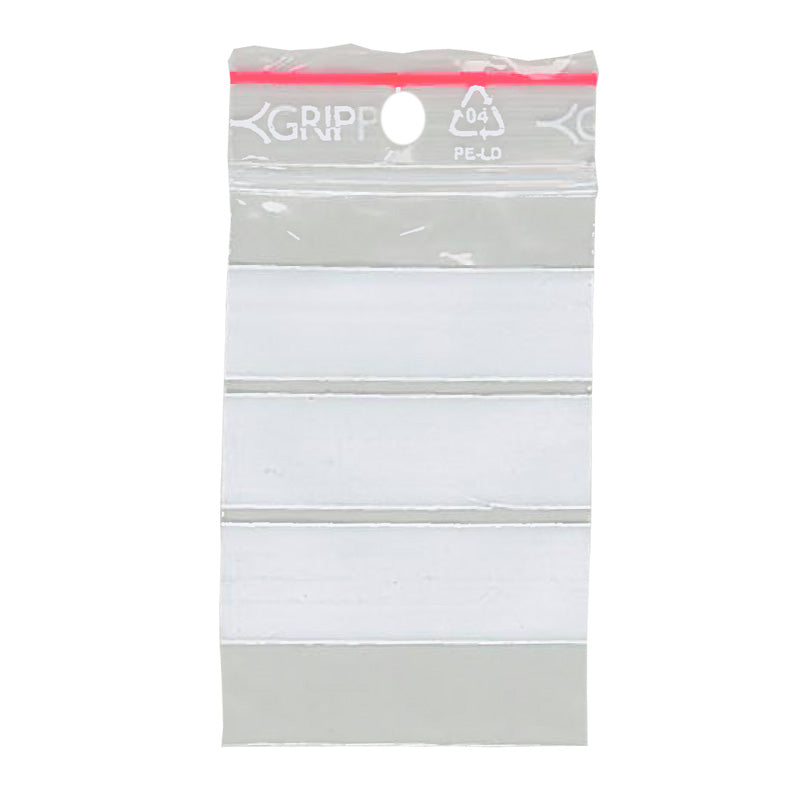 Grippie Blixtlåspåsar Nr-66 40 × 60 mm Med Skrivfält
