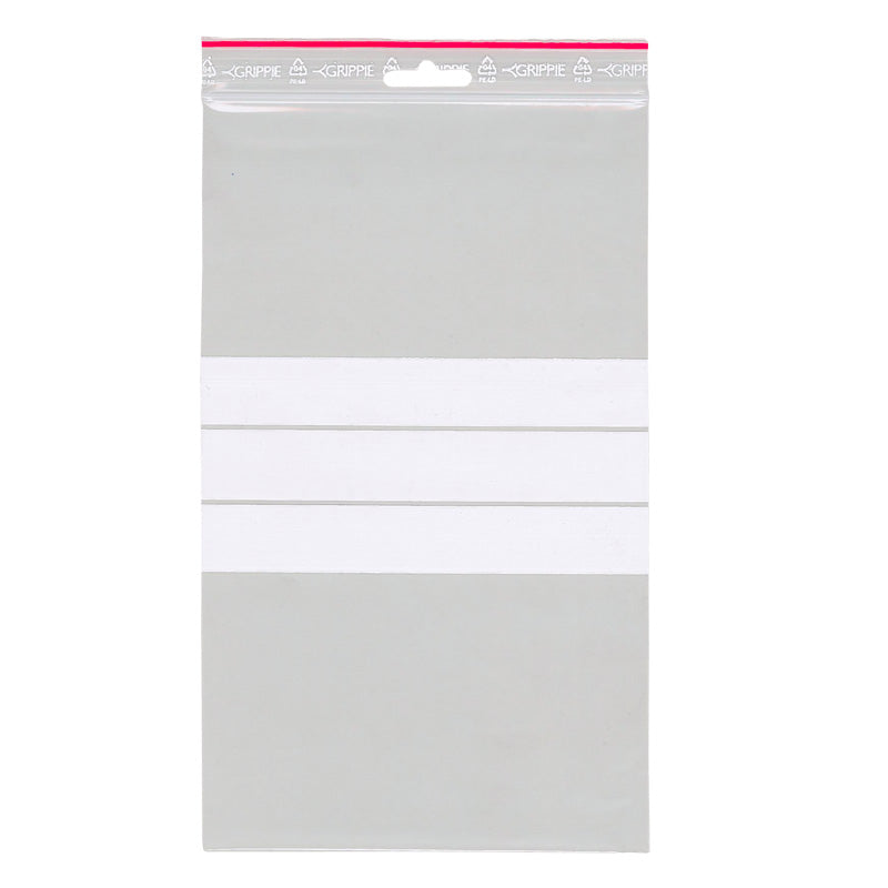 Grippie Blixtlåspåsar Nr-88 150 × 250 mm Med Skrivfält