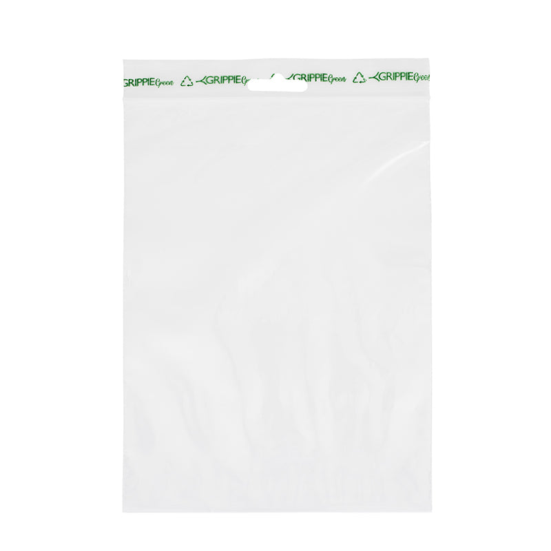 Grippie Green 100% Återvunnen Blixtlåspåsar 100 × 150 mm