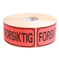 Grippie Varningsetikett Forsiktig XL