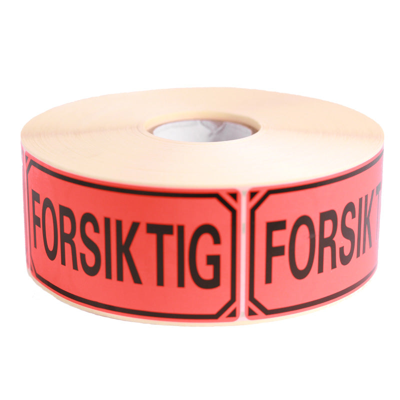 Grippie Varningsetikett Forsiktig XL