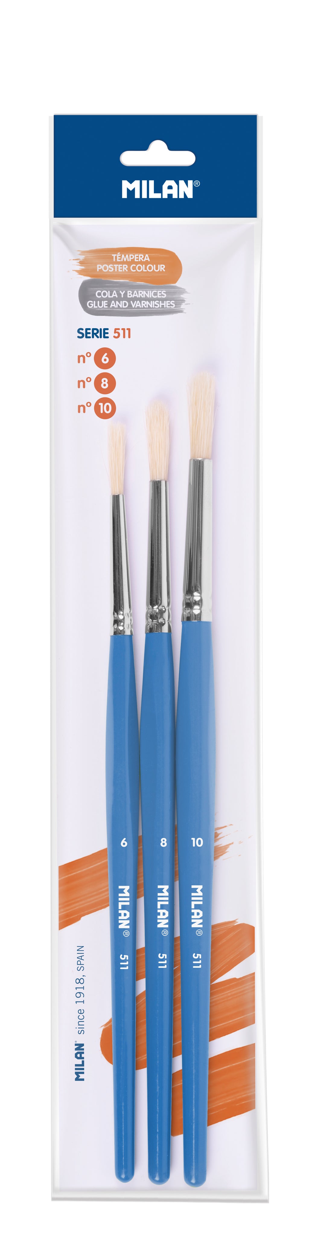 MILAN Penselset Blister 3-pack