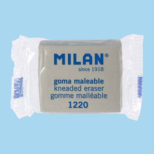 MILAN Knådbart Radergummi Fine Art Grafit och Kol 12 st