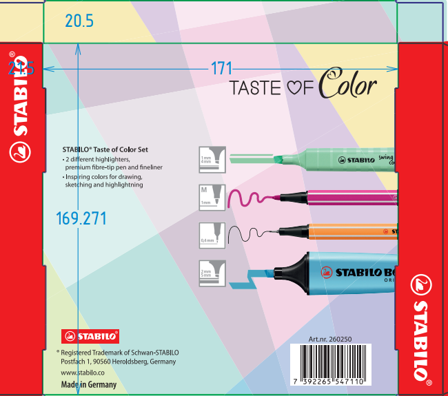 STABILO Taste of Color Mixed Set