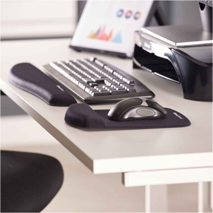 Fellowes PlushTouch™ Musmatta Med Handledsstöd Svart