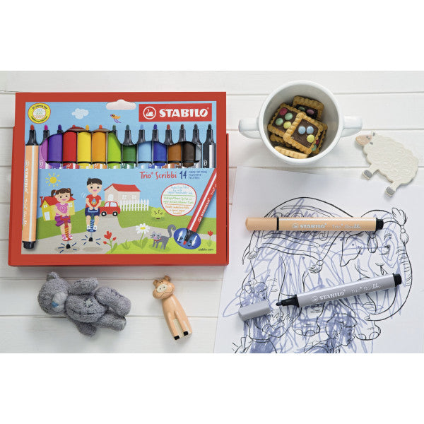 STABILO Trio Scribbi 14-pack